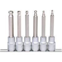 1/2" Bit-Stecknuss-Satz Innensechskant, 6-tlg