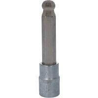 1/2" Bit-Stecknuss Innensechskant mit Kugelkopf, lang, 13mm