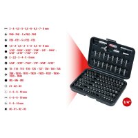1/4" Bit-Satz, 100-tlg