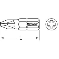 1/4" Bit PZ, 25mm, PZ1