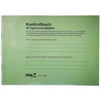 Kontrollbuch Fahrpersonal, A5 quer, 32 Blatt 