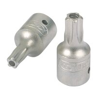 1/4" Bit-Stecknuss 5stern m.Bohrung,TS8