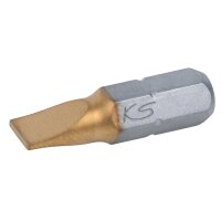 1/4" TiN Bit Schlitz, 25mm, 8mm