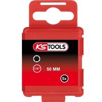 1/4" Bit Innensechskant, 50mm, 6mm, 5er Pack