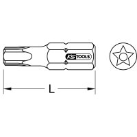 1/4" Bit für Fünfstern, Bohrung, TS10