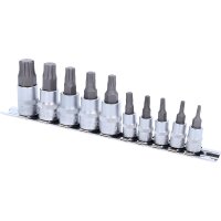 1/4"+3/8" Bit-Stecknuss-Satz TorxPlus, 10-tlg,...