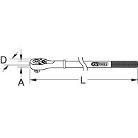 3/4" Umschaltknarre, 24 Zahn