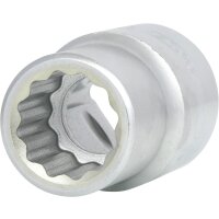 3/4" 12-kant-Stecknuss, kurz, 19 mm