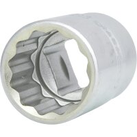3/4" 12-kant-Stecknuss, kurz, 27 mm