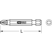 1/4" TiN Bit, 50mm, PZ1, 5er Pack