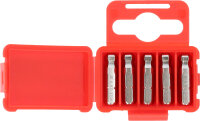 1/4" Bit Innensechskant, 25mm, Kugelkopf, 6mm, 5er Pack