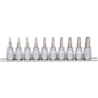 3/8" Bit-Stecknuss-Satz, 10-tlg, TB10-TB55 mit Stirnlochbohrung