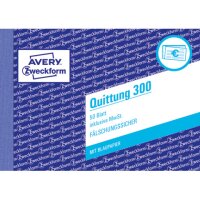 Quittung inkl. MwSt., A6 quer, Blaupapier, 50