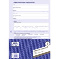 Einheitsmietvertrag f&uuml;r Wohnungen, A4, 4-seitig...
