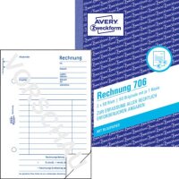Rechnung mit Blaupapier, A6, 2x50 Blatt AVERY