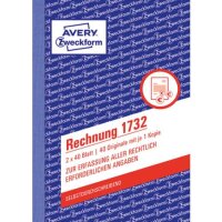 Rechnung, A6, selbstdurchschreibend, 2x40 Blatt AVERY ZWEC