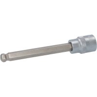 3/8" Bit-Stecknuss Innensechskant mit Kugelkopf, lang, 8mm