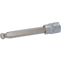 3/8" Bit-Stecknuss Innensechskant mit Kugelkopf, lang, 9mm