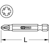 1/4" Bit PZ, 75mm, PZ1