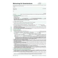 Mietvertrag für Gewerberäume, DIN A