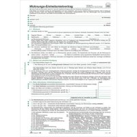 Wohnungs-Einheitsmietvertrag - 10 Stück,