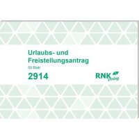Urlaubs- und Freistellungsantrag, DIN A6 quer