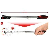 1/2" SlimPOWER Teleskop-Gelenk-Umschaltknarre, 72 Zahn