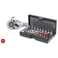 1/4" Steckschlüssel-Satz, 26-tlg