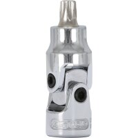 1/4" CHROMEplus Gelenk-Bit-Stecknuss Torx, T8