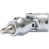 1/4" CHROMEplus Gelenk-Bit-Stecknuss Torx, T8
