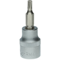 3/8" Bit-Stecknuss für RIBE®-Schrauben, M4, Länge 48 mm