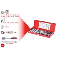 3/8" Steckschlüssel-Satz, 30-tlg