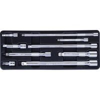 1/4"+3/8"+1/2" CHROMEplus Kipp-Verlängerungs-Satz, 9-tlg