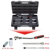 3/8" CHROMEplus Zündkerzen-Service-Satz, 7-tlg