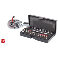 1/4" CHROMEplus Steckschlüssel-Satz, 26-tlg