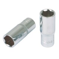 1/2" CHROMEplus Sechskant-Stecknuss, lang, 27mm
