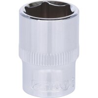 1/4" CHROMEplus Sechskant-Stecknuss, 13mm