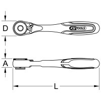 1/4" Bit-Umschaltknarre