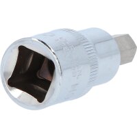 1/2" CHROMEplus Bit-Stecknuss Innensechskant, kurz, 9mm