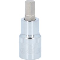 1/2" CHROMEplus Bit-Stecknuss Innensechskant, kurz, 9mm