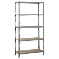 Metallregal  1800x800x300 mm, Holztablett 2