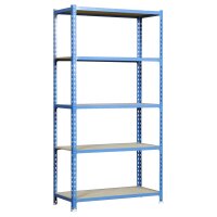 Metallregal  1800x800x400 mm, Holztablett 2
