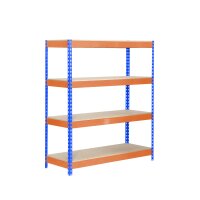 Industrieregal  2000x1200x450 mm, 4 Holzregale 2
