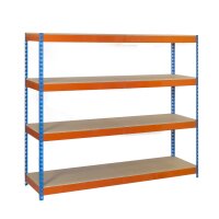 Industrieregal  2000x2100x600 mm, 4 Holzregale 2