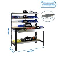 Werkstattwerkbank  1210x610 mm, Tragf&au gallery