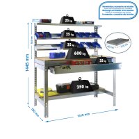 Werkstatt-Werkbank  1510x760 mm, Tragf&a gallery