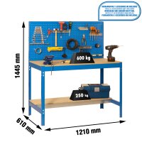 Werkstattwerkbank  1210x610 mm, Tragf&au gallery