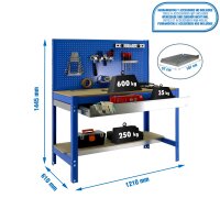 Werkstatt-Werkbank  1210x610 mm, Tragf&a gallery