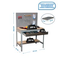 Werkstatt-Werkbank  1210x610 mm, Tragf&a gallery