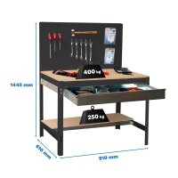 Werkstatt-Werkbank  910x610 mm, Tragf&au gallery